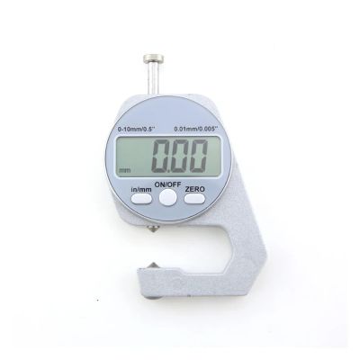 Digital Thickness Gauge, Zinc Alloy Electronic LCD Micrometer, 0–10/20 mm