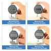 Digital Thickness Gauge, Zinc Alloy Electronic LCD Micrometer, 0–10/20 mm view 4
