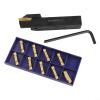 MGEHR2020-5 Right-Hand External Grooving Tool with MGMN500-M 5 mm Carbide Insert for Steel and Cast Iron Lathes, Includes Wrench view 3