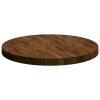 Kaloriko Dark Brown Solid Oak Tabletop, 60 cm Diameter, 4 cm Thick view 3