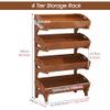 SXYKXYDL Mobile Storage Rack with Wooden Baskets view 2