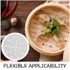 JEWEDECO 400-Piece Round Perforated Steamer Paper for Steamers and Air Fryers view 3