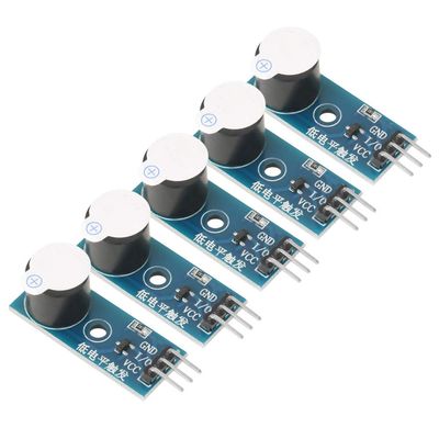 5-Pack Active Buzzer Modules, 3.3–5 V