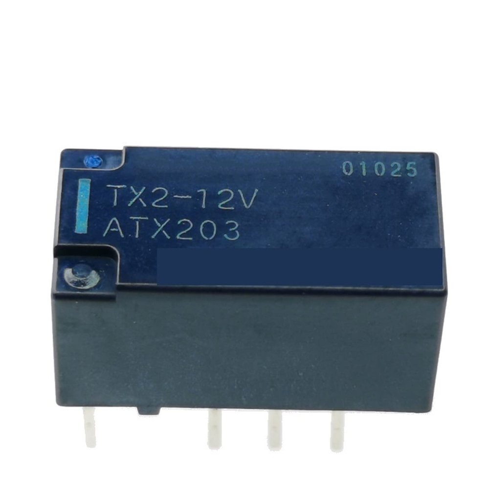 AQHYEBNSR 10-Piece TX2 Relay Set, TX2-3V/5V/12V/24V, 2A, DIP8 (12V)