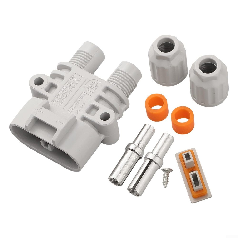 Male-to-Female Connector Set, 120A 1200V Waterproof High-Current Connector