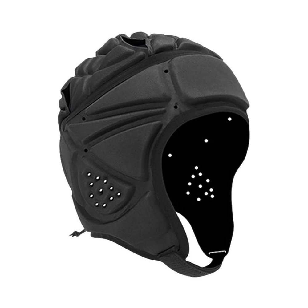 MERIGLARE EVA Foam Rugby Headguard, Adjustable, Black