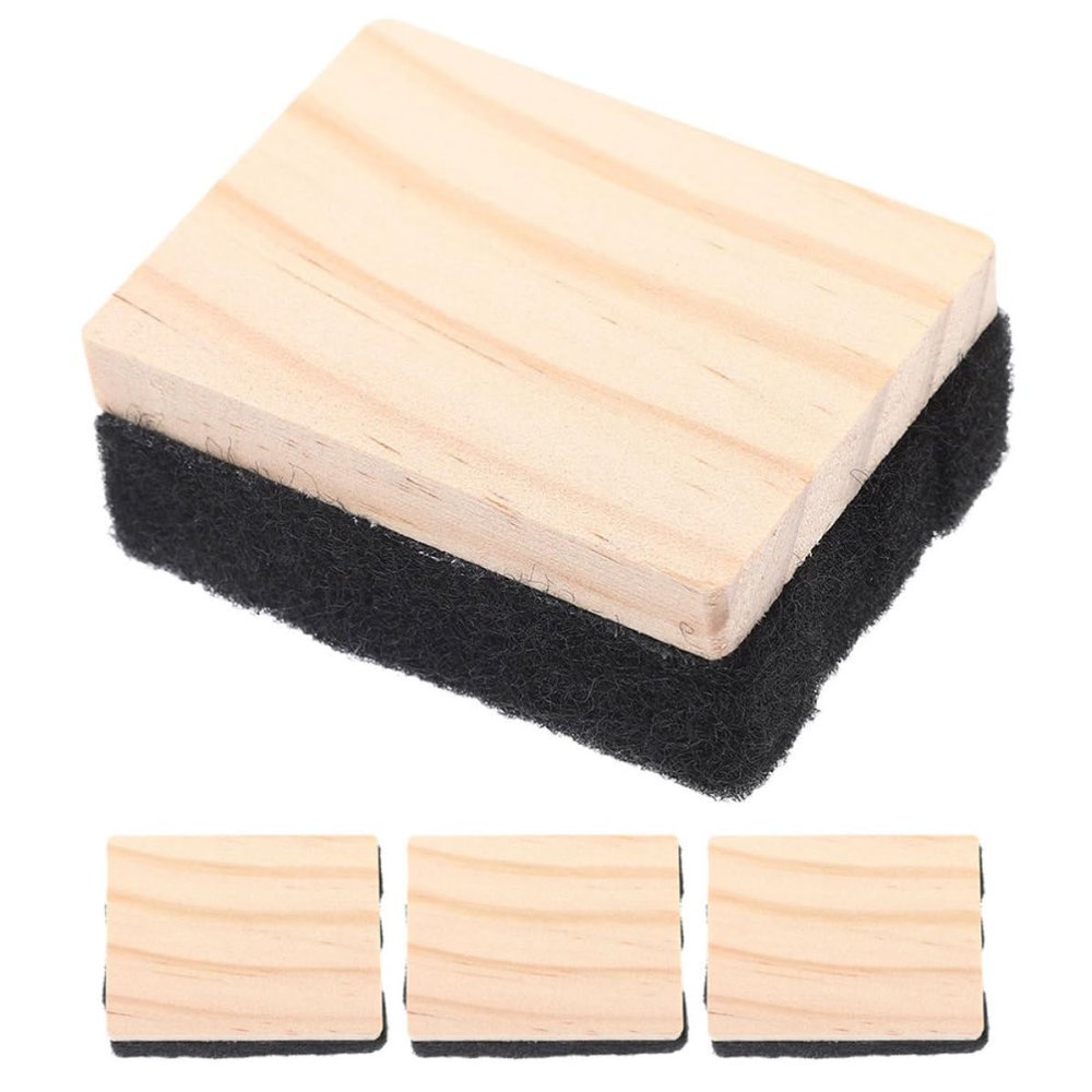 Tofficu 4 Small Whiteboard Erasers for Effective, Residue-Free Cleaning in Classrooms and Educational Institutions