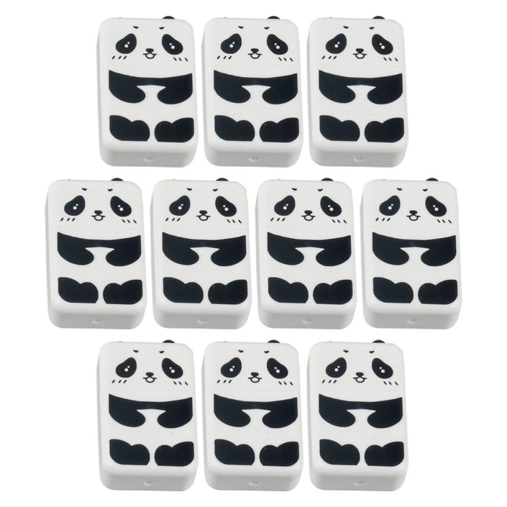 Adorainbow 10-Pack Small Panda Erasers, Non-Toxic Rubber, Won’t Damage Paper, for Students and Artists