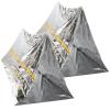 KAJNBN Emergency Tube Tent, 2-Pack, Disposable Emergency Shelter for Outdoor Use and Hiking view 1