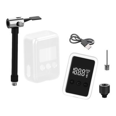 SunsoilGiant Mini USB-Rechargeable Electric Bicycle Tire Inflator, White
