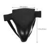 Reusable PU Groin Guard for Adults, Black view 2