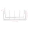 FELTECHELECTR Multifunctional Acrylic File Organizer, White Desktop Storage Rack view 2