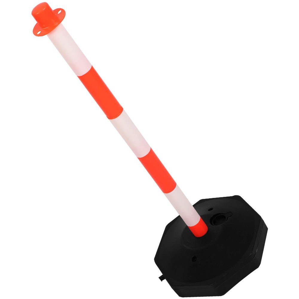 Toyvian High-Visibility Plastic Safety Bollard with Movable Design