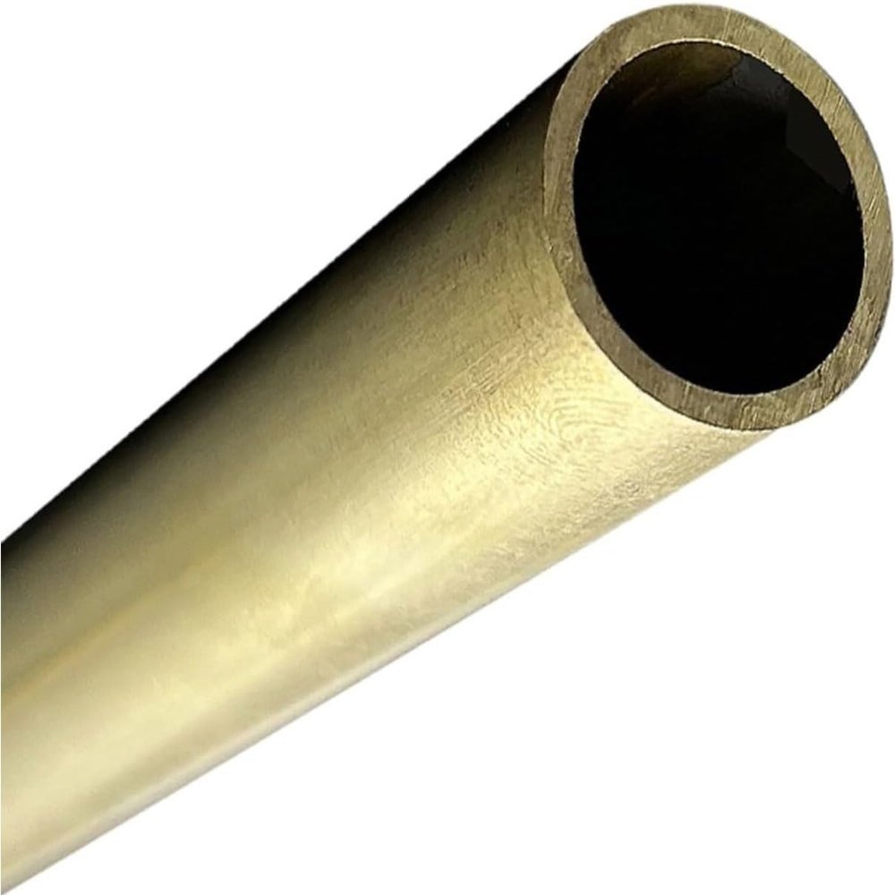 Round Brass Tube, 6 mm OD, 0.22 mm Wall, 0.5 m Long, Precision Seamless (100 x 2.5 mm)