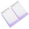 JEWEDECO 2-Pack Purple Desktop Notepads with Thick, Smooth Pages and Spiral Binding, Planning Notebooks with Tear-Off Pages for Task Lists and Minimalist Design view 1