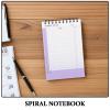 JEWEDECO 2-Pack Purple Desktop Notepads with Thick, Smooth Pages and Spiral Binding, Planning Notebooks with Tear-Off Pages for Task Lists and Minimalist Design view 3