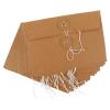 Toddmomy 20-Piece Brown Kraft Paper Envelopes with Wrap Closure, Retro Style view 1