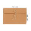 Toddmomy 20-Piece Brown Kraft Paper Envelopes with Wrap Closure, Retro Style view 2