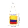 SHINEOFI Car Hanging Flag with Tassels, UV-Resistant, Double-Sided view 2