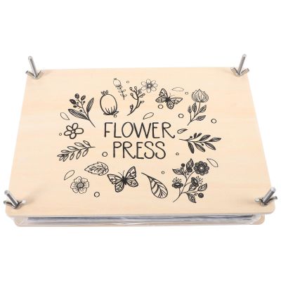 Professional Wooden and Metal Flower Press Set