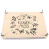Professional Wooden and Metal Flower Press Set view 1