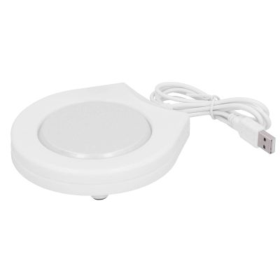 Ausla USB Coffee Cup Warmer, ABS and Iron Heating Coaster, Keeps Drinks at 140–158°F, Compact 4.5 x 4.5 in Pad for Office, Desk, Home, Travel, Coffee, Tea, and Milk