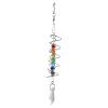 Glass Gazing Ball Spiral-Tail Wind Spinner view 1
