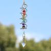 Glass Gazing Ball Spiral-Tail Wind Spinner view 2